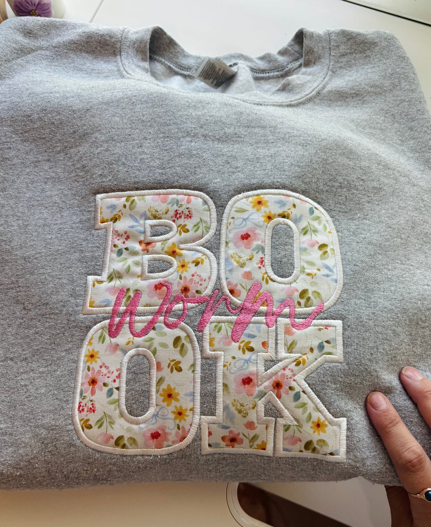Book Worm Sweater Ash Color