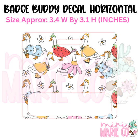 Summer Geese Badge Buddy Ready to Apply