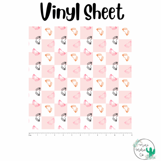 Skellie Heart Hands Vinyl Sheet 12x12