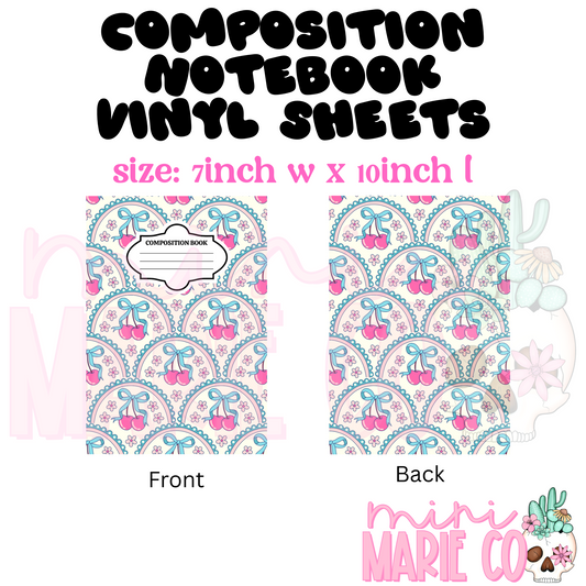 Cherry in Blue Frame Composition Decal