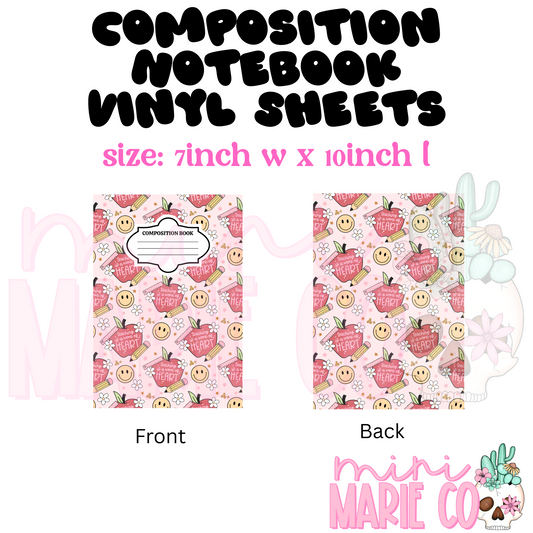 Teaching Work of Heart Composition Decal