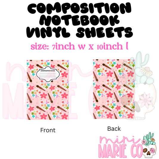 Artist Palette Floral Composition Decal