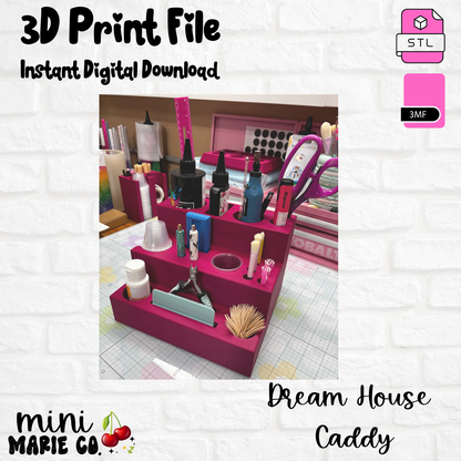 Dream House Caddy 3D Printed Digital File