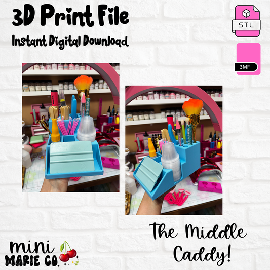 The Middle Craft Caddy 3D Printed Digital File