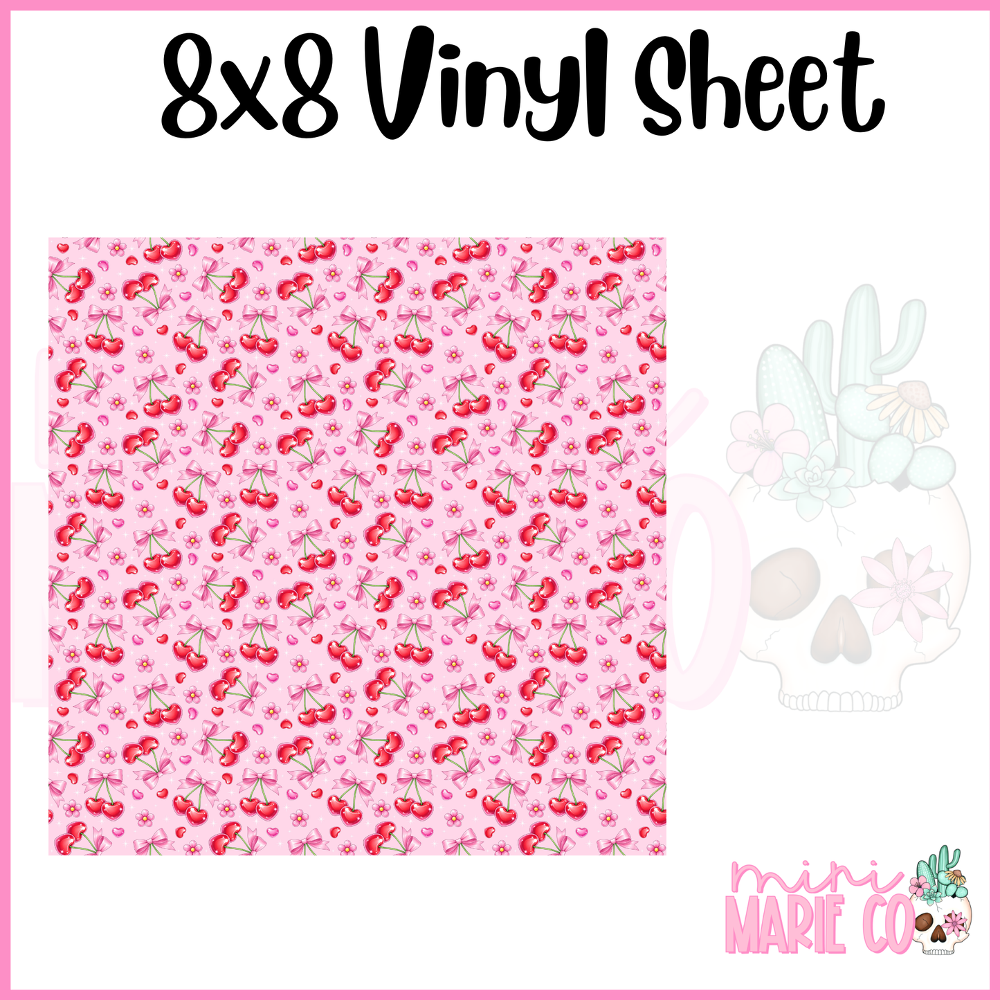 Cherry Blossoms Vinyl Sheet 8x8