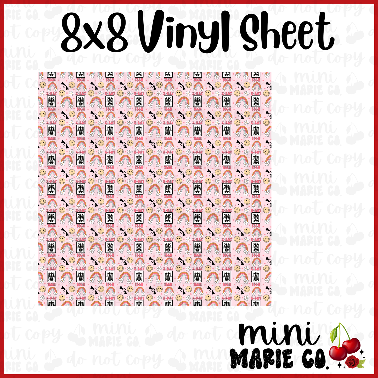 X-Ray Tech Vinyl Sheet 8x8