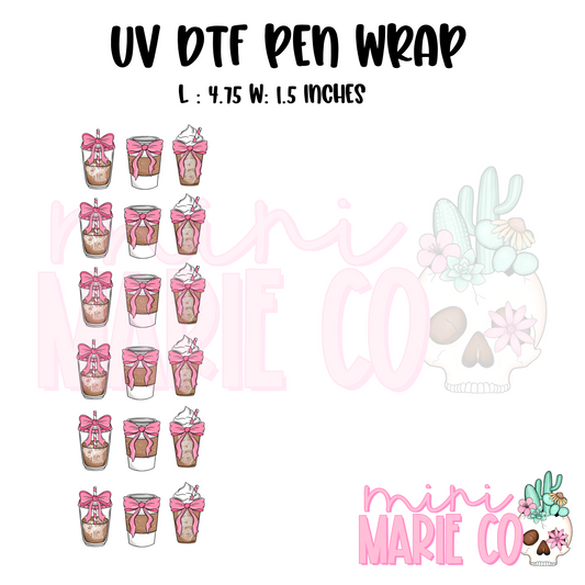 Girlie Coffee UV DTF Pen Wrap