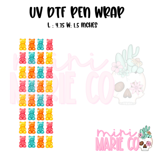 Gummy Bear UV DTF Pen Wrap