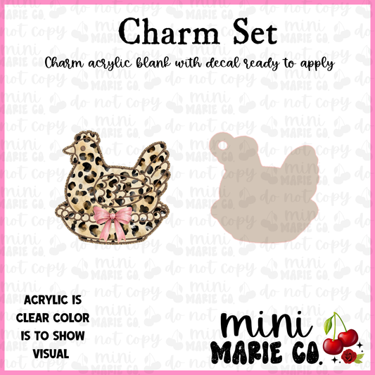 Leopard Hen Charm/Decal