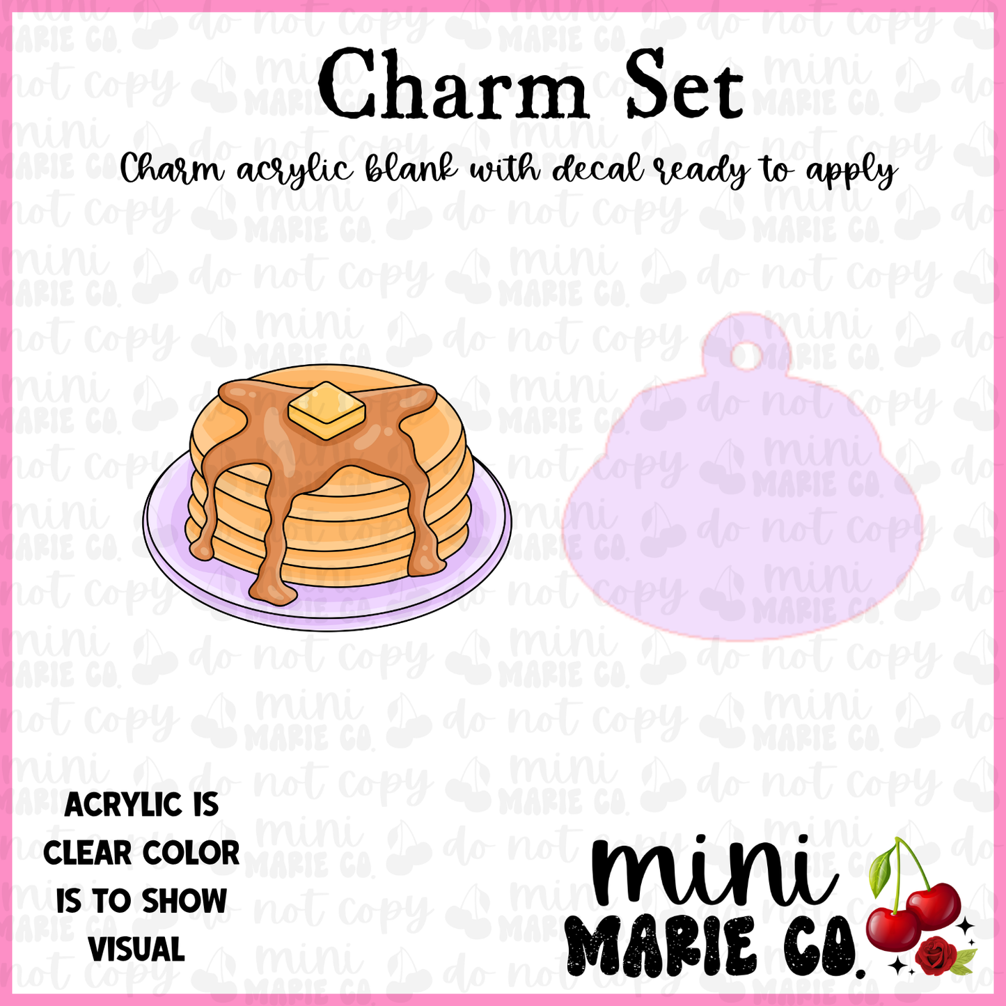 Pancake Charm/Decal
