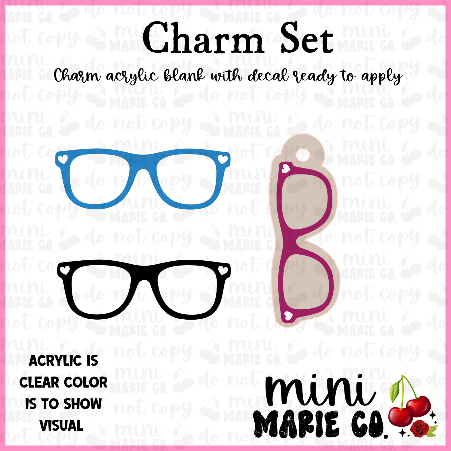 Eyeglasses Charm/Decal