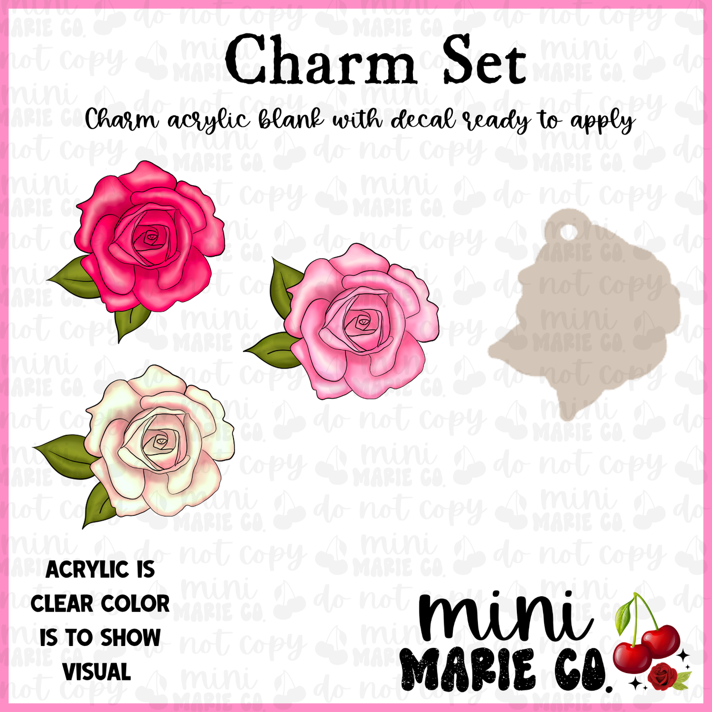 Rose Charm/Decal