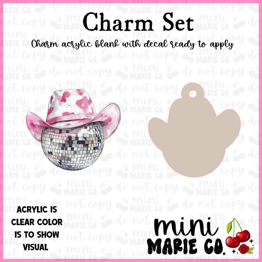 Disco Ball Hat Charm/Decal