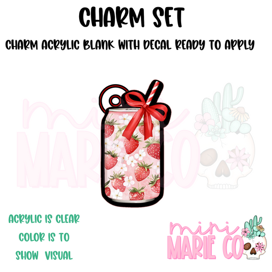 Strawberry Soda Coquette Charm/Decal