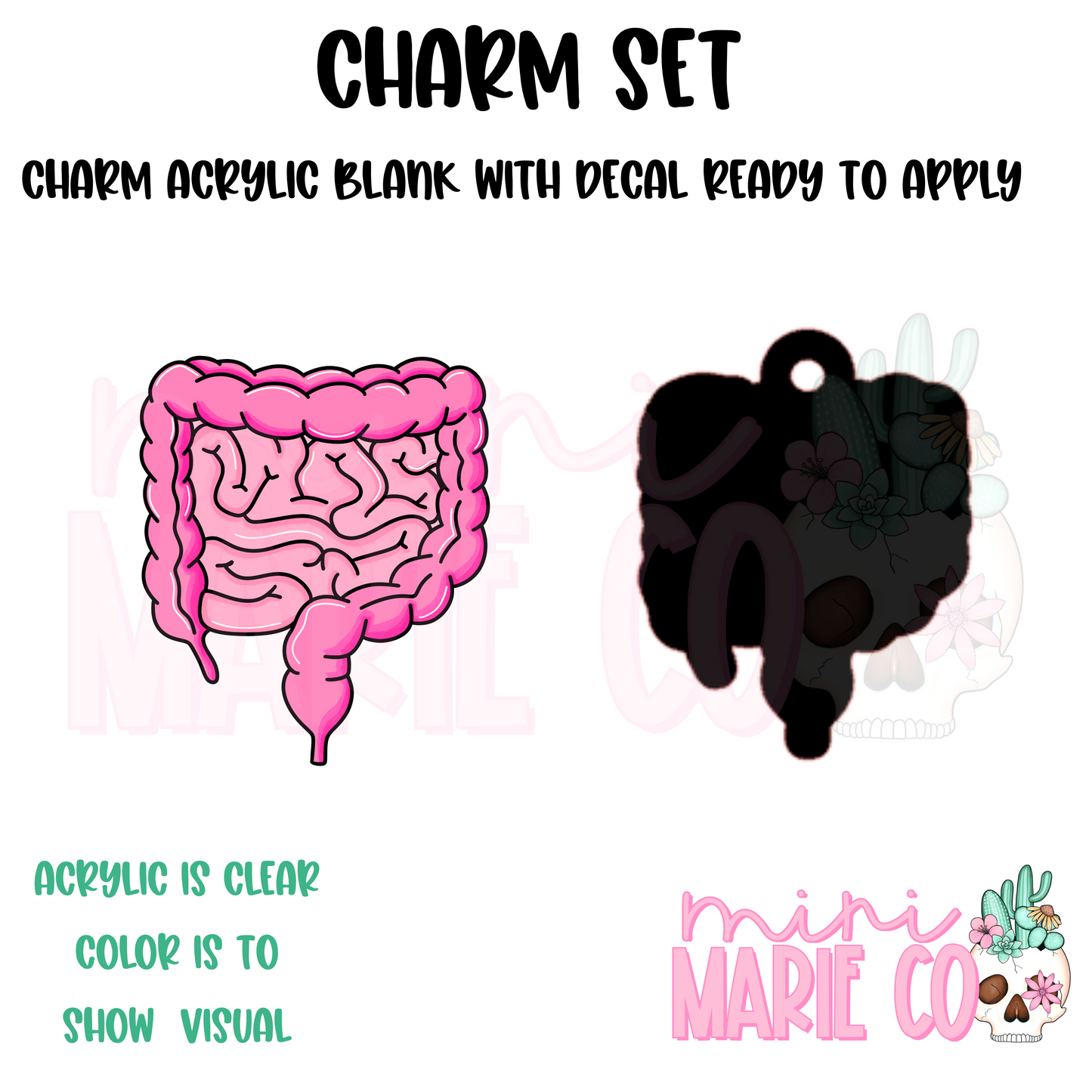 Intestines Charm/Decal