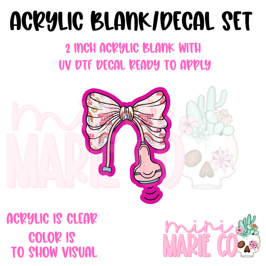 Mother Baby Ultrasound Wand Acrylic Blank/UV DTF Decal Set