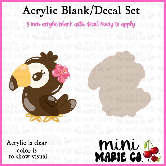 Toucan Acrylic Blank/Decal Set
