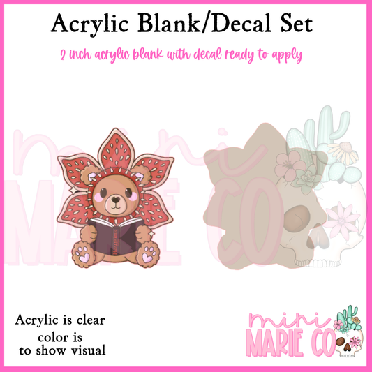 Beary Stranger Acrylic Blank/Decal Set