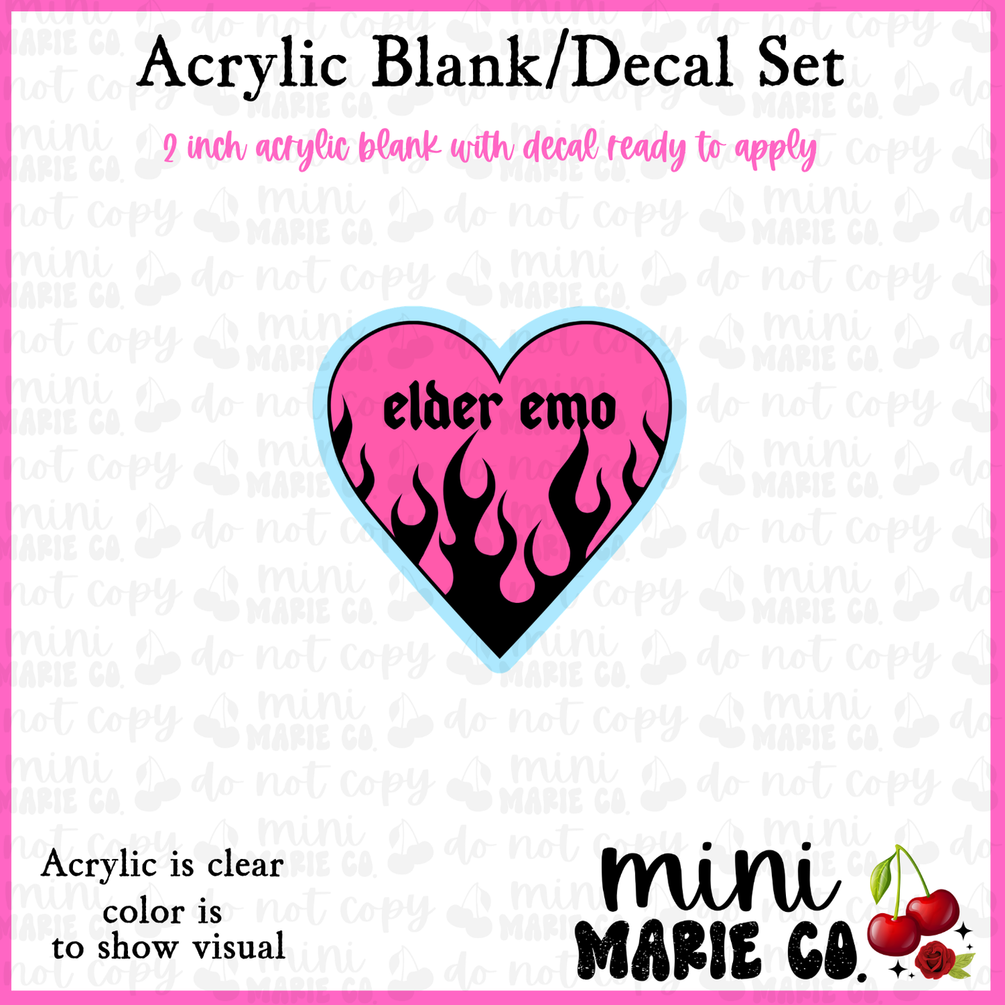 Elder Emo Blank/Decal Set