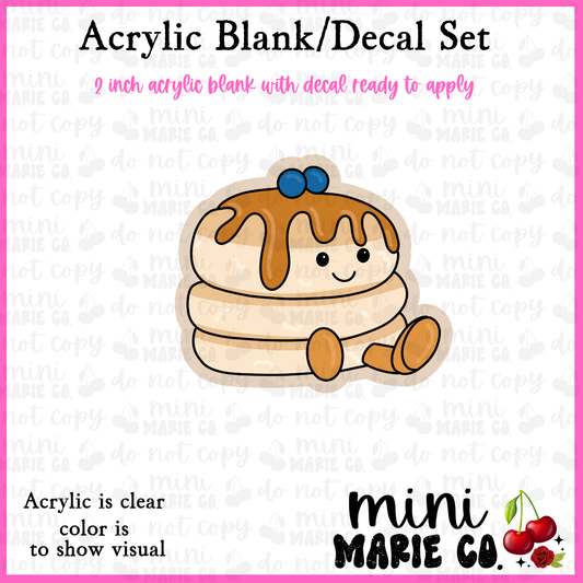 Pancake Buddy Blank/Decal Set