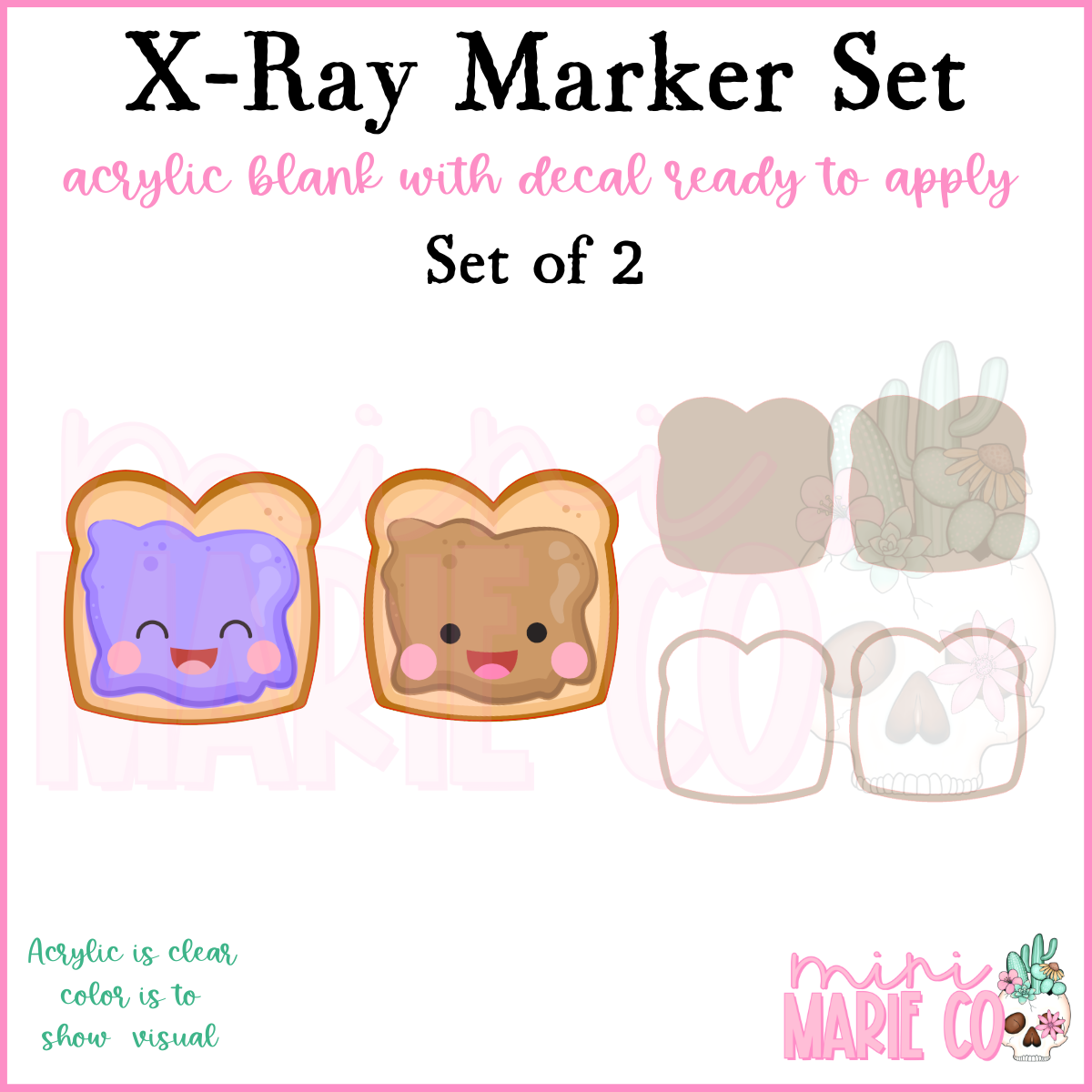 Peanut Butter & Jelly X-Ray Marker