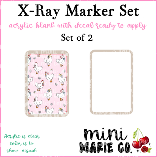 Cute Chickens X-Ray Marker