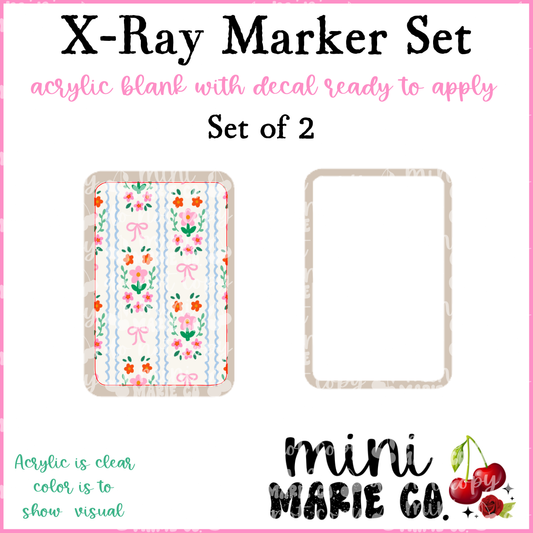 Summer Florals X-Ray Marker