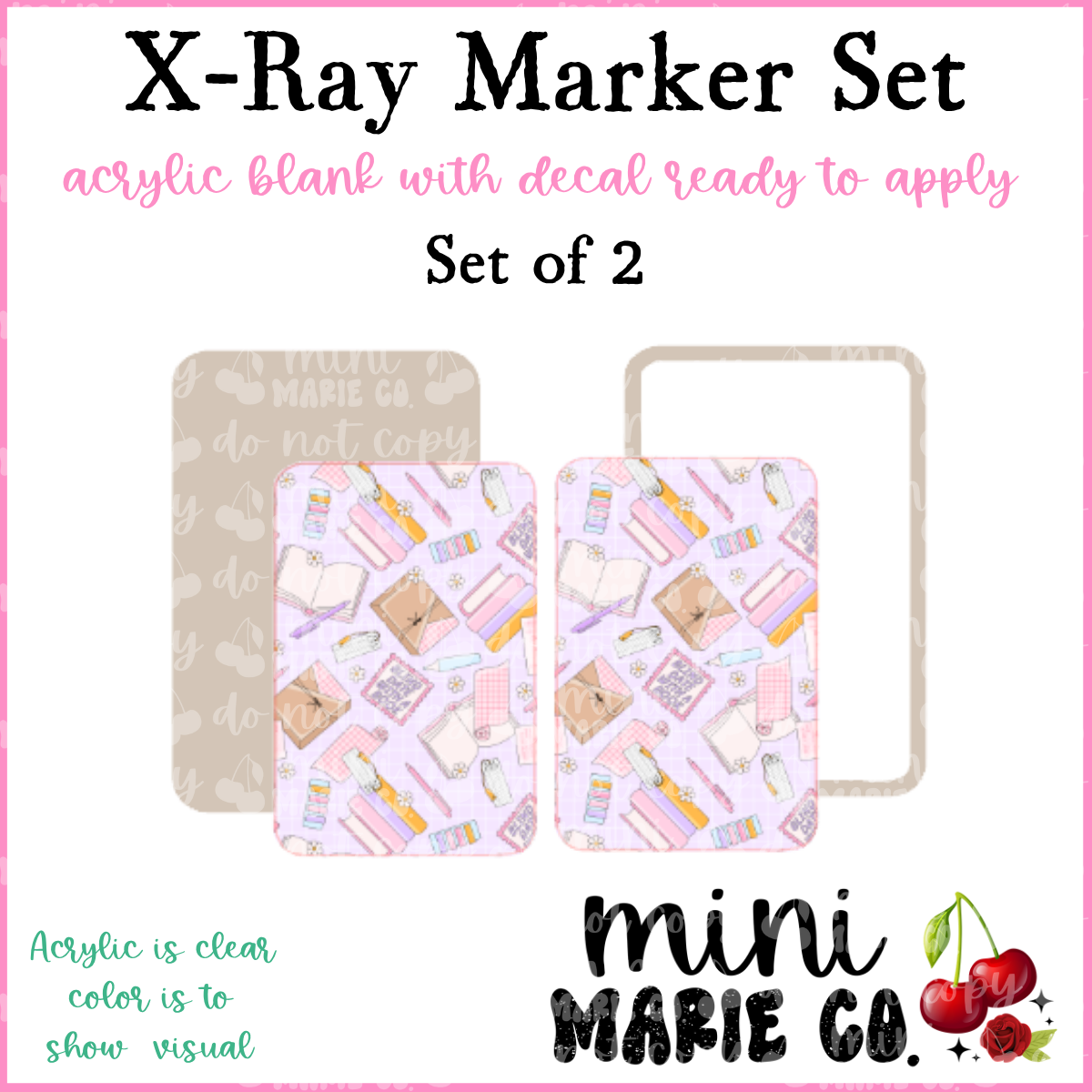 Book Blind Date X-Ray Marker