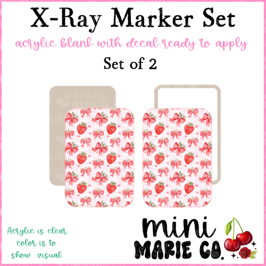 Strawberry Bows X-Ray Marker