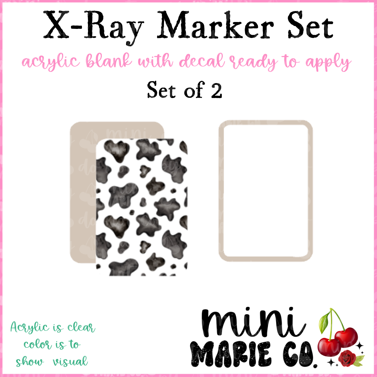 Cow Print X-Ray Marker