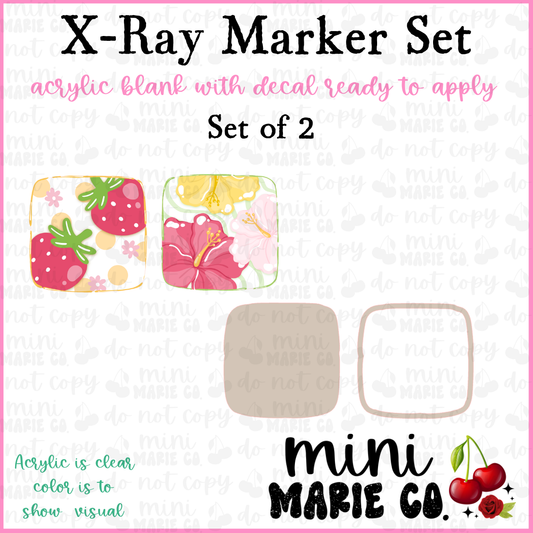Summer Patchwork X-Ray Marker