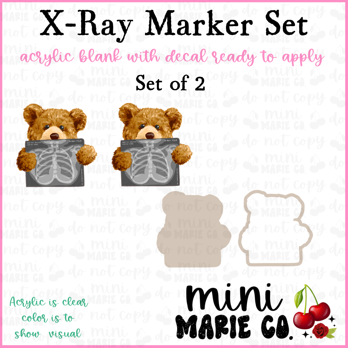 X-Ray Bear X-Ray Marker