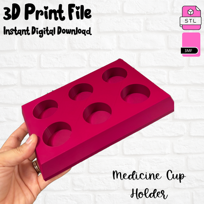 Medicine Cup Holder 3D Printed Digital File