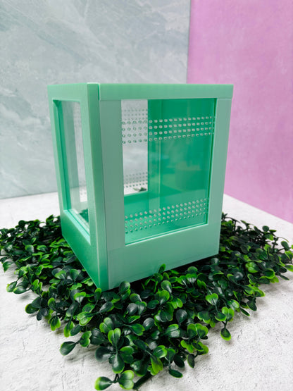 Mini Jumping Spider Enclosure- Front-Open Ventilated Spider House Terrarium