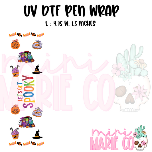 Lets Get Spooky UV DTF Pen/Bookmark Wrap