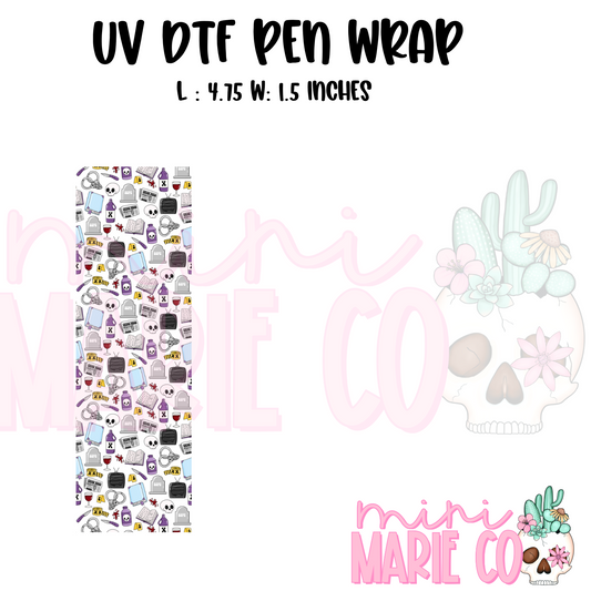 True Crime UV DTF Pen/Bookmark Wrap