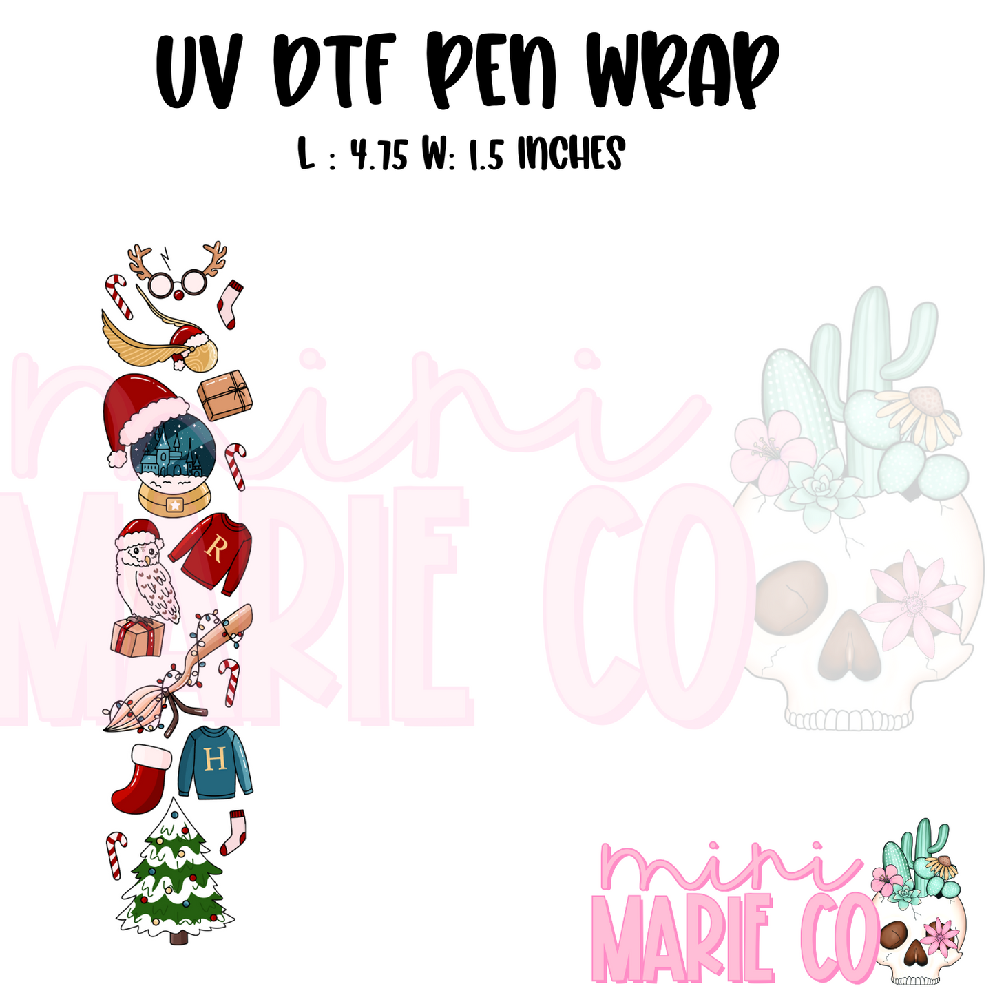 Magical Wizard UV DTF Pen/Bookmark Wrap
