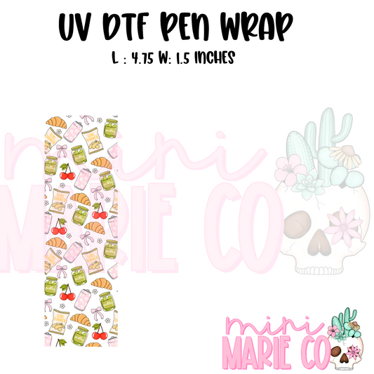 Girl Dinner UV DTF Pen/Bookmark Wrap