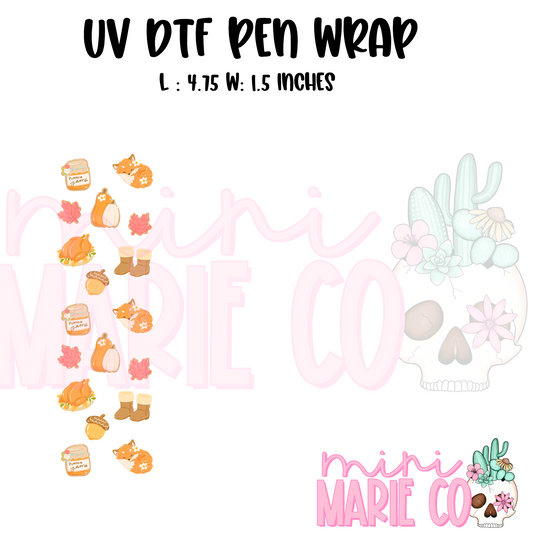 Cozy Fall Vibes UV DTF Pen/Bookmark Wrap