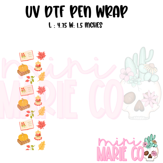 Thankful Cozy Fall UV DTF Pen/Bookmark Wrap
