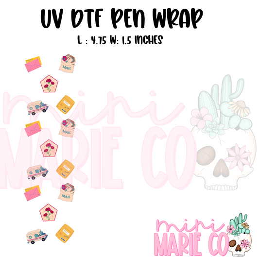 Postal UV DTF Pen/Bookmark Wrap