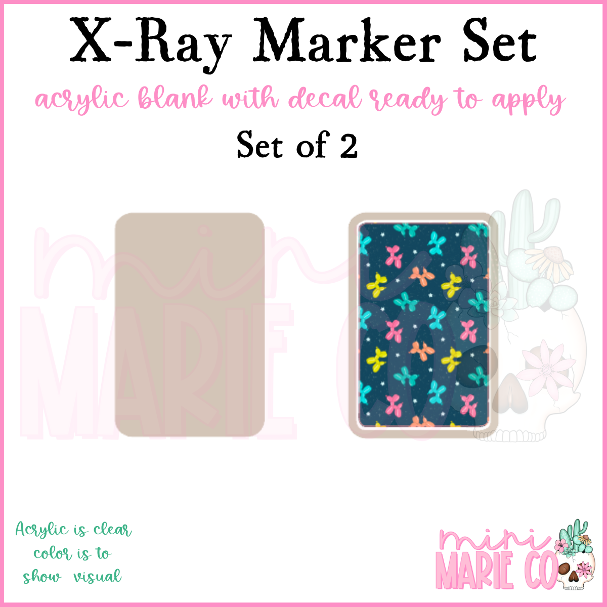 Balloon Dogs Navy X-Ray Marker