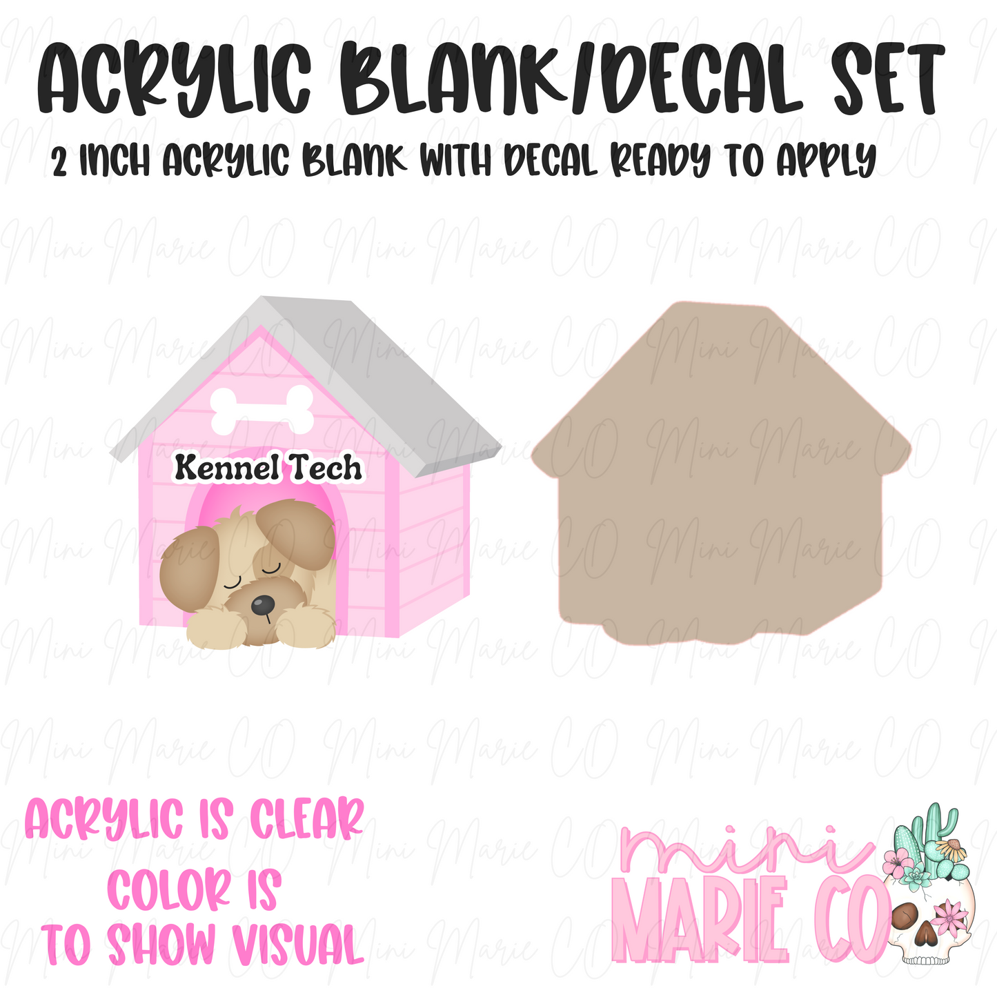 Kennel Tech Acrylic Blank/Decal Set