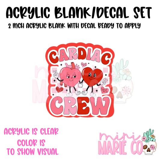 Cardiac Crew Acrylic Blank/Decal Set