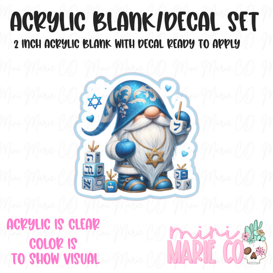 Hanukkah Gnome Blank/Decal Set