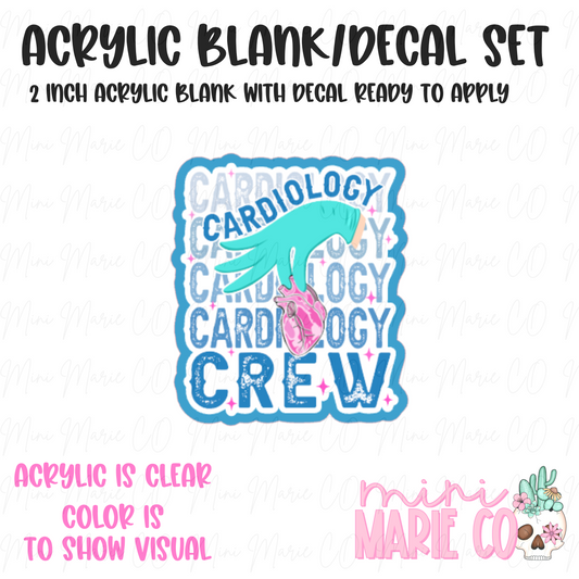 Cardio Crew Acrylic Blank/Decal Set