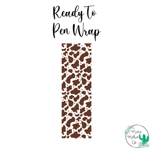 Chocolate Cow Pen Wrap