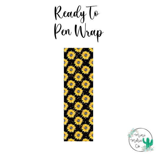 Sunflower Glitter Pen Wrap