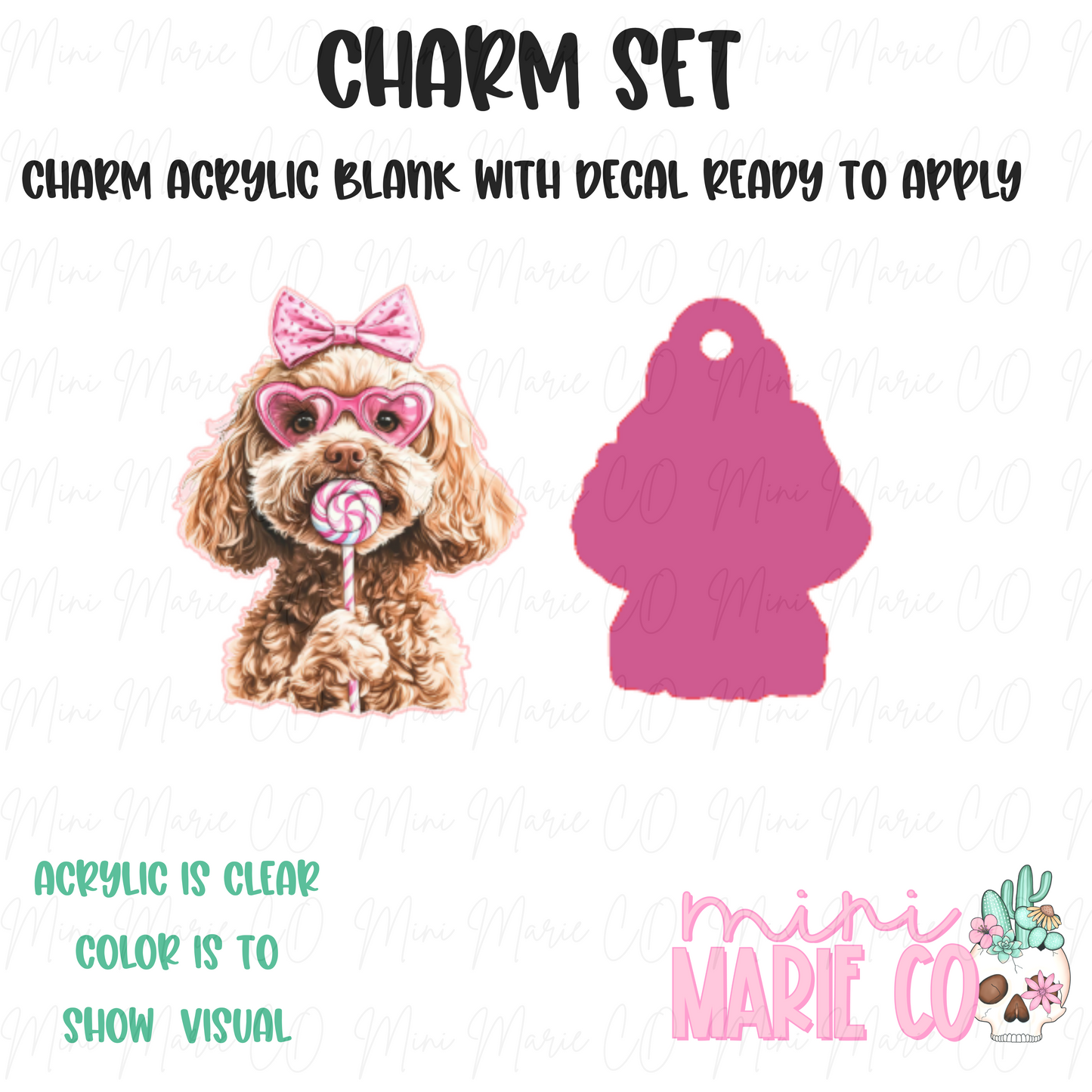 Golden Doodle Charm/Decal