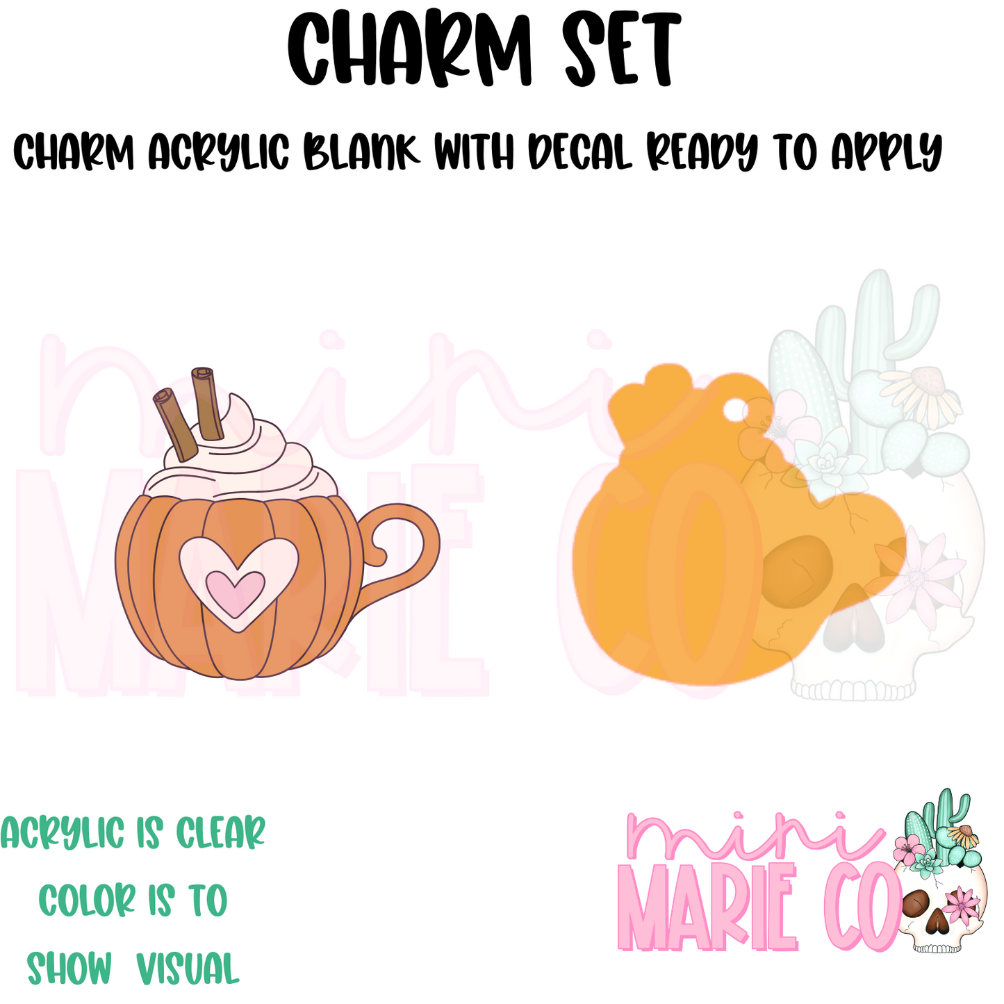 Pumpkin Spice Charm/Decal